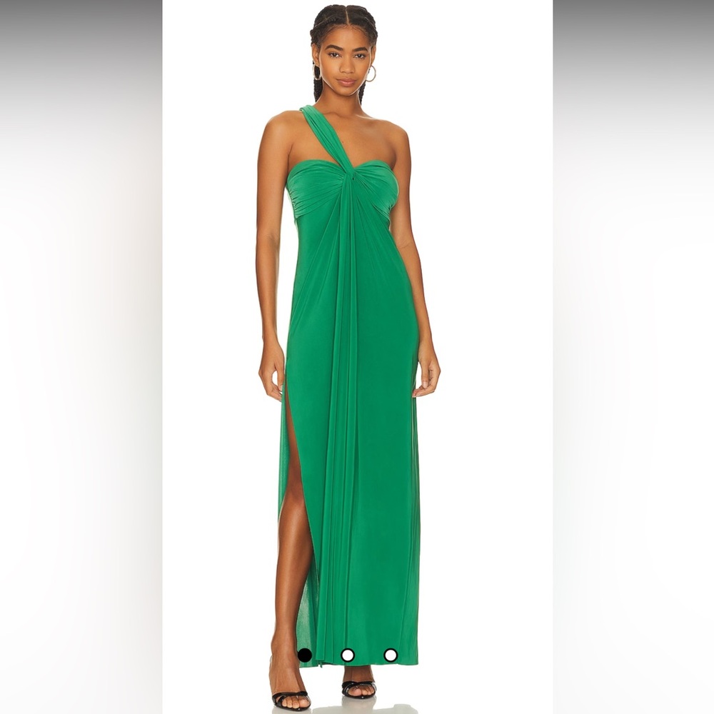 New Misa Los Angeles Dress in Kelly Green